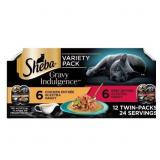 Expires 1/2028 Sheba Indulgence Beef and Chicken F