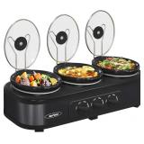Sunvivi Triple Slow Cooker Buffet Servers and Warm