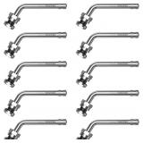 SUNSOUL TR555D 10Pcs Truck Valve Stems, 60 Degree