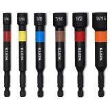 Klein Tools 32946S 4-Inch Power Nut Setters 6-Piec