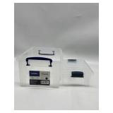 Lot of 2- Superio Clear Storage Bins, One Big One