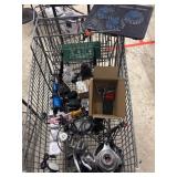 Full cart full of electronic items
