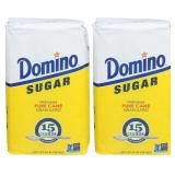 Domino, Granulated White Sugar, 4 lb (Pack of 2)