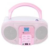SingingWood Portable CD Player Boombox (Rose) - Ma