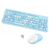 Wireless Keyboard and Mouse Combo, Retro Typewrite