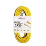 LifeSupplyUSA 25-ft 10/3 3 Prong Yellow Indoor/Out
