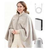 NO BATTERY PACK Zireot Cordless Heated Blanket, Ba