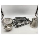 Various Kitchenware Lot- Missing Top for Kettle
