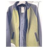 Size XSmall/Small olive green zip up poncho