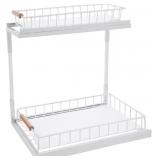 IMIKEYA 2-tier Cabinet Organizer under Sink Spice