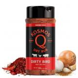 EXP 5/11/2029 Kosmos Q Dirty Bird BBQ Dry Rub, Fat
