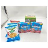 BB: 2/2027 3Pk of veggie straws , BB 1/8/27 2 boxe