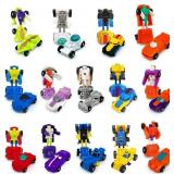 28 Pack Transforming Car Robot Toys for Kids, 14 S