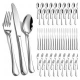 60-Piece Silverware Set for 20 - Stainless Steel F