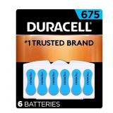 Duracell Hearing Aid Batteries Blue Size 675, 6 Co