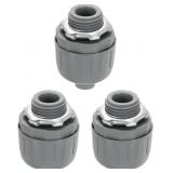 uxcell 3Pcs Nonmetallic Liquid Tight Connectors, 3