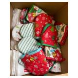 Christmas kitchen towels and overnight mitts ALL N