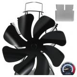 Tomersun Wood Stove Fan 8 Blades Heat Powered, Tom