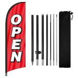 Feather Flag for Business with Pole and Ground Sta
