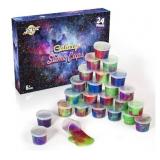 Joyjoz 24 Packs Galaxy Slime Cups