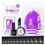 Gelike EC Gel Nail Kit - 6 in 1 Milky White UV Glu