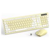 Wireless Keyboard and Mouse Combo, Full-Sized Wire