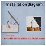 1 Pair of Self-Balancing Lid Support Hinges, Left