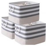 TheWarmHome Jumbo Storage Bins Baskets, Sturdy Fab