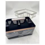 Black Shower Caddy Portable: Plastic Bathroom Cadd