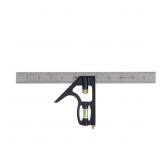 12 in Combination Square, Stainless Steel, Dual In