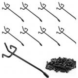 100pcs 4 Inch Pegboard Hooks, Stainless Steel Peg