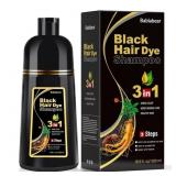 Bablabear Black Hair Dye Shampoo for Gray Hair,Hai