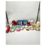 Christmas Theme Lot- Includes Figure Ornaments, Li