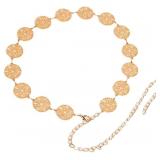 LABANCA Womens Metal Chain Dress Belt Hollow Out L