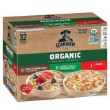 QUAKER Instant Oatmeal, USDA Organic, Non-GMO Proj
