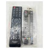 Lot of 2- 1 Universal TV Remote, 1 Insignia Remote