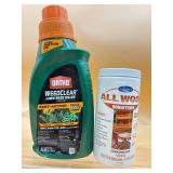 Ortho weedclear and all wood brightener