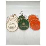Lot of 12- Fall Decor Signs 4 White "Hello Fall",