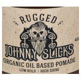 Lot of 2- Johnny Slicks Organic Clay Pomade 2 Oz,