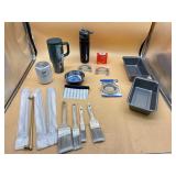 Bakeware, paint brushes, tumblers and more