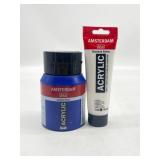 Lot of 2- Amsterdam Acrylic Paint 1 Titanium White