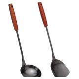 FJNATINH Spatula & Ladle Wok Tool Set, 14.2-15 inc