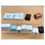 Charging blocks and camera adapter