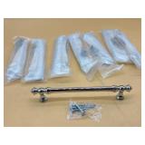 8 Pack chrome Cabinet Pulls Heavy Duty Solid Cabin
