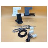 3-in-1 wireless chargers with blocks and USB C cha