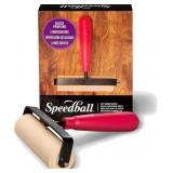 (Lot of two!) Speedball 4126 Deluxe Soft Rubber Br