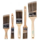 ONLY 4- Pro Grade Paint Brushes, 5-Piece Paint Bru