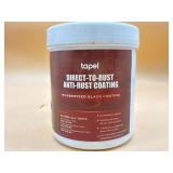Direct-to-rust anti-rust coating black rubberized