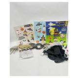 Lot of 13- 7 Window Clings, 3 Skeleton Hand Decor,