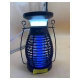 Solar bug zapper with light